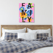 Toile Citation de famille florale (Insitu(Chambre))