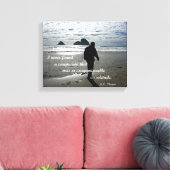 Toile Citation de H.D. Thoreau sur la solitude (Insitu(Salon))