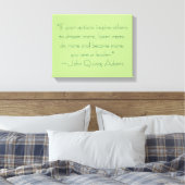 Toile Citation de John Quincy Adams (Insitu(Chambre))