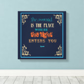 Toile Citation de la typographie Rumi - La blessure (Insitu (Plancher de Bois))