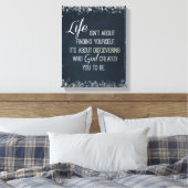 Toile Citation de la vie inspirationnelle et de Dieu (Insitu(Chambre))