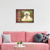 Toile Citation de l'amant de chien rustique Photo de chi (Insitu(Salon))
