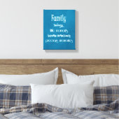 Toile Citation de moments difficiles pour la famille (Insitu(Chambre))