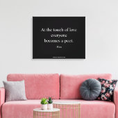 Toile Citation de Platon ; Le Toucher de l'Amour (Insitu(Salon))
