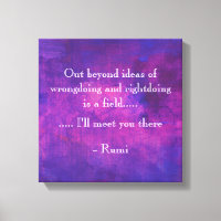 Citation de Rumi inspirée sur l'Abstrait pourpre