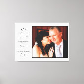 Toile Citation de script photo du père de la mariée (Recto)