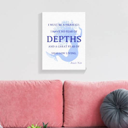 Toile Citation de sirène (Insitu(Salon))