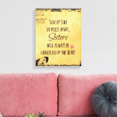 Toile Citation de soeur (Insitu(Salon))