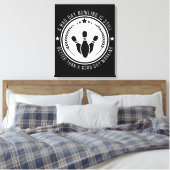 Toile Citation de travail de bowling drôle (Insitu(Chambre))