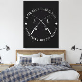 Toile Citation de travail de pêche drôle (Insitu(Chambre))