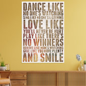 Toile Citation de vie (Insitu(Salon))