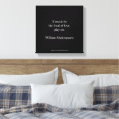 Toile Citation de William Shakespeare - Amour (Insitu(Chambre))