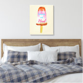 Toile Citation d'été popsicle sorbet mignon art alimenta (Insitu(Chambre))