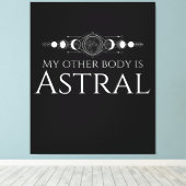 Toile Citation drôle de projet astral (Insitu (Plancher de Bois))