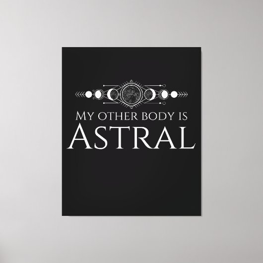 Toile Citation drôle de projet astral (Recto)