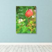Toile Citation du Rose Bud Rumi pour la pêche d'été (Insitu (Plancher de Bois))