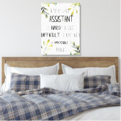 Toile Citation du secrétaire adjoint aux remerciements M (Insitu(Chambre))