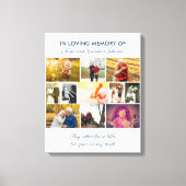 Toile Citation du souvenir In Love Memory - Collage de p (Recto)