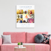 Toile Citation du souvenir In Love Memory - Collage de p (Insitu(Salon))