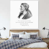 Toile Citation Évitez la critique philosophe Aristote (Insitu(Chambre))