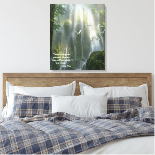 Toile Citation inspirante de la nature John Muir Étiré
