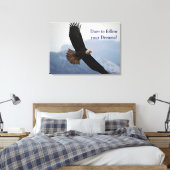 Toile Citation inspirante de l'aigle à tête blanche (Insitu(Chambre))