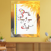 Toile Citation inspirante Graver les pages de votre scri (Insitu(Salon))