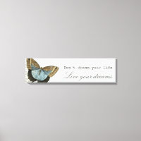 Citation inspirante positive vintage papillon