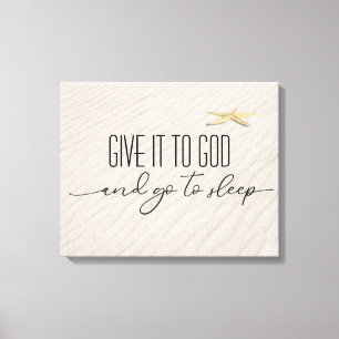 Toile Citation Inspirante Sur Le Sable De Plage