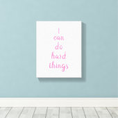 Toile Citation Inspirationnelle Je Peux Faire Des Choses (Insitu (Plancher de Bois))