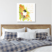 Toile Citation Inspirationnelle Laisser Aller Autumn Tre (Insitu(Chambre))