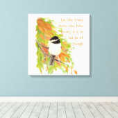 Toile Citation Inspirationnelle Laisser Aller Autumn Tre (Insitu (Plancher de Bois))