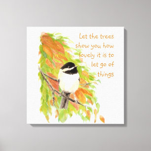 Toile Citation inspirationnelle Laisser passer l'arbre d