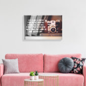 Toile Citation : La vie est comme une caméra (Insitu(Salon))