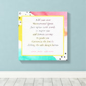 Toile Citation Motivationnelle Faites votre propre art A (Insitu (Plancher de Bois))