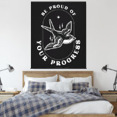 Toile Citation Motivationnelle Soyez Fier de Vos Progrès (Insitu(Chambre))