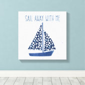 Toile Citation Nautique | Parcourez Avec Moi (Insitu (Plancher de Bois))