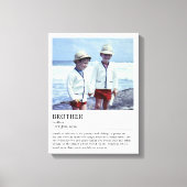 Toile Citation personnalisée Brother Definition Wall Art (Recto)