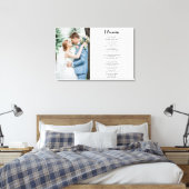 Toile Citation poétique personnalisée avec photo (Insitu(Chambre))