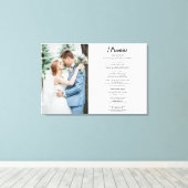 Toile Citation poétique personnalisée avec photo (Insitu (Plancher de Bois))