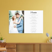 Toile Citation poétique personnalisée avec photo (Insitu(Salon))