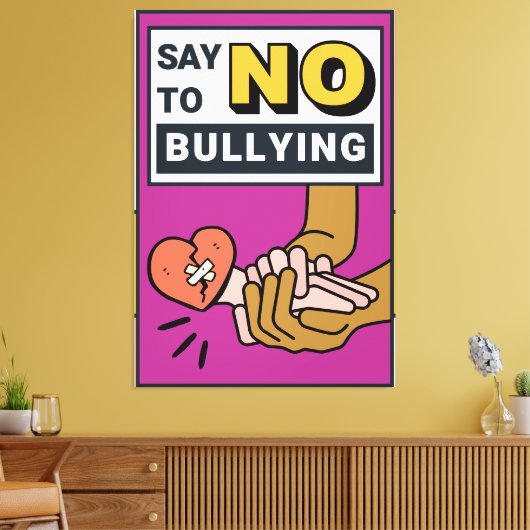 Toile Citation positive - Pas d'intimidation (Insitu(Salon))