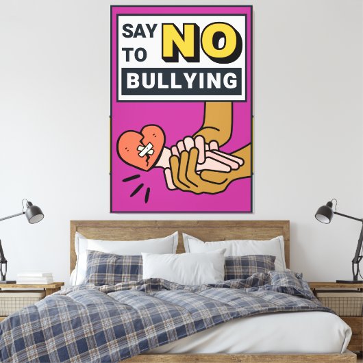 Toile Citation positive - Pas d'intimidation (Insitu(Chambre))