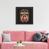 Toile Citation rock et roll avec guitare (Insitu(Salon))
