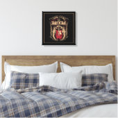 Toile Citation rock et roll avec guitare (Insitu(Chambre))