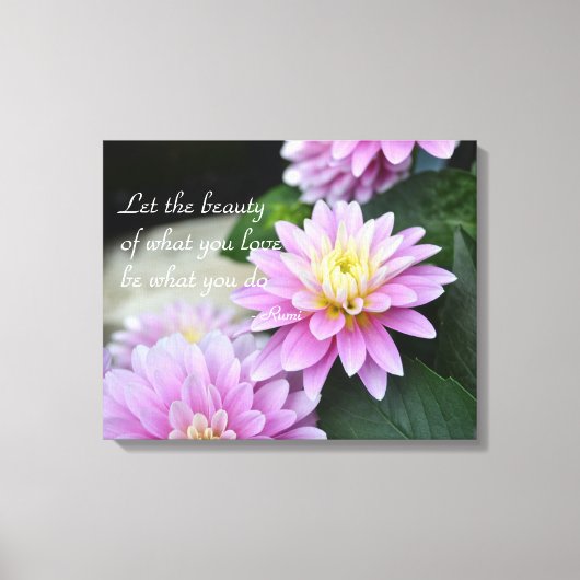 Toile Citation Rumi Dahlia Canvas (Recto)