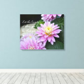Toile Citation Rumi Dahlia Canvas (Insitu (Plancher de Bois))