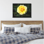 Toile Citation Sappho Rose anglais jaune (Insitu(Chambre))