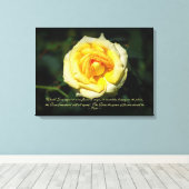 Toile Citation Sappho Rose anglais jaune (Insitu (Plancher de Bois))
