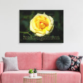 Toile Citation Sappho Rose anglais jaune (Insitu(Salon))